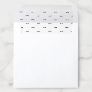 Record Sleeve Monogram Square Envelope Liner