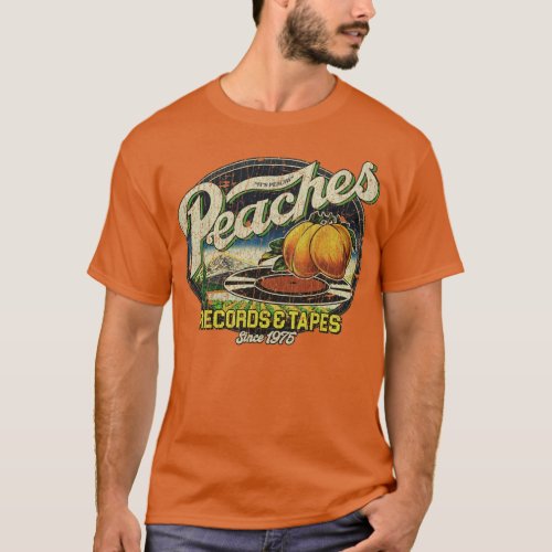 Record Store Peaches Records  Tapes 1975  T_Shirt