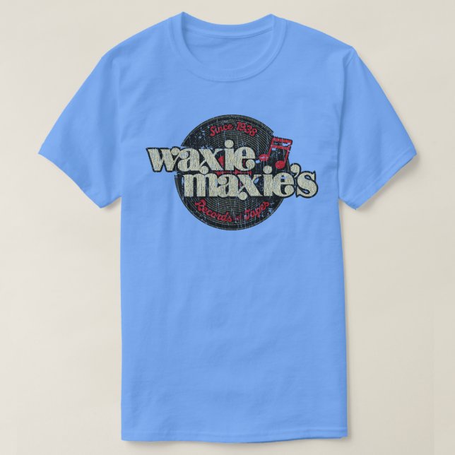 Record Store Waxie Maxies Records Tapes 98 T-Shirt (Design Front)