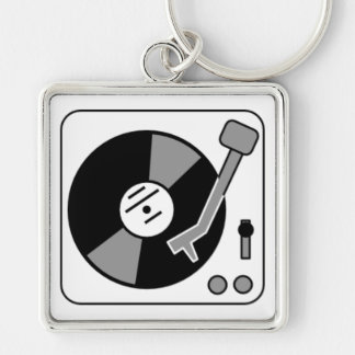 Record Turntable Keychain