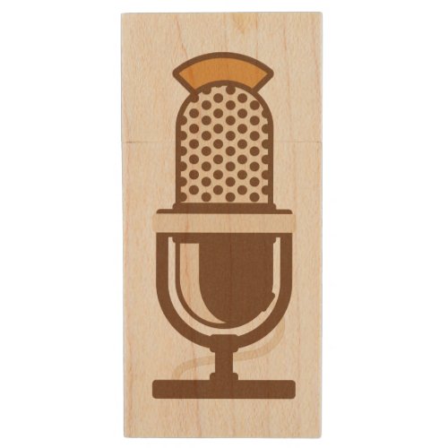 Record Your Voice or Music Wood USB Flash Drive