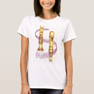 Recorder and Music T-Shirt