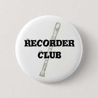 Recorder Club Pinback Button