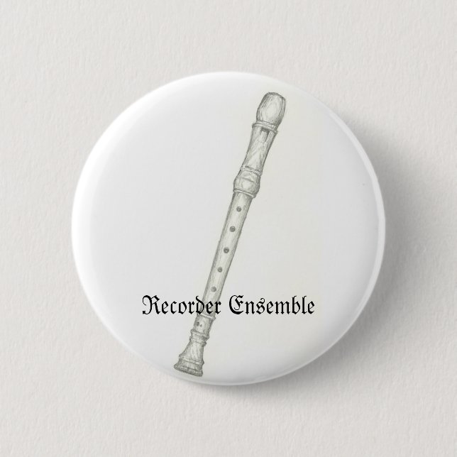 Recorder Ensemble Pinback Button (Front)