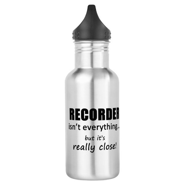 Recorder Isn't Everything Stainless Steel Water Bottle (Left)