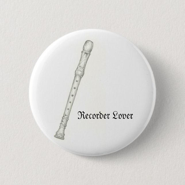 Recorder Lover Button (Front)