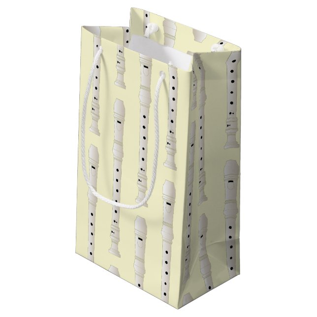 Recorder Music Teacher Musician Band Small Gift Bag (Back Angled)