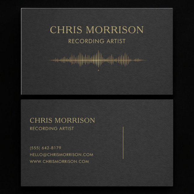 Recording Artist Business Card (Creator Uploaded)