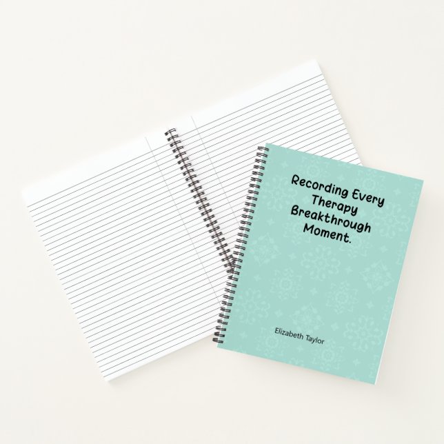Recording Every Therapy Breakthrough Moment Notebook (Inside)