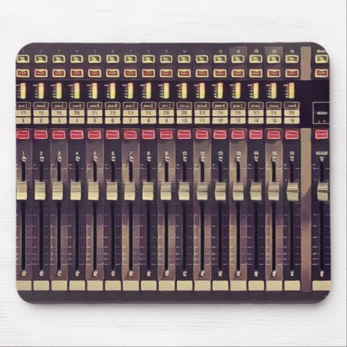 Recording Studio Audio Deck Mouse Pad