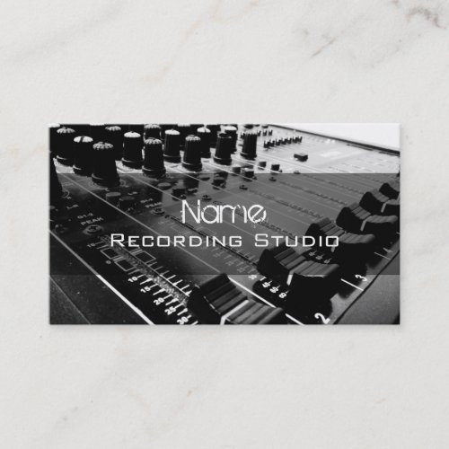 Recording Studio Business Card