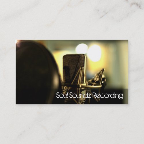 Recording Studio Business card