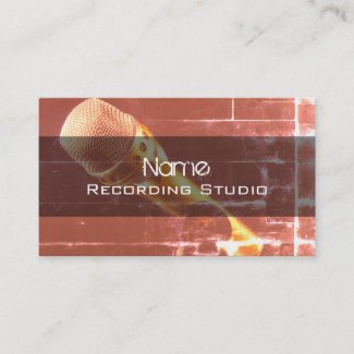 Recording Studio Business Card