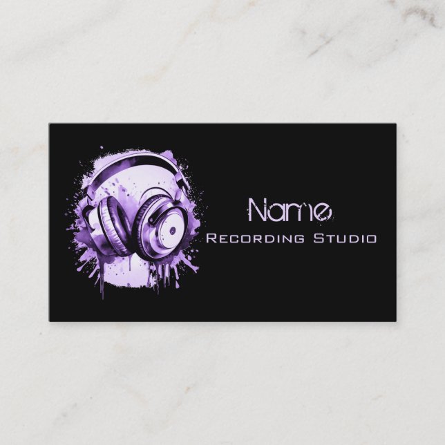 Recording Studio Business Card (Front)