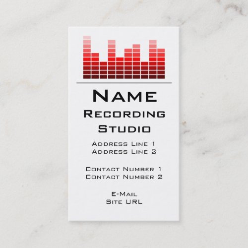 Recording Studio Business Card