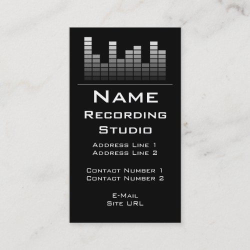 Recording Studio Business Card