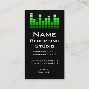 Recording Studio Business Card