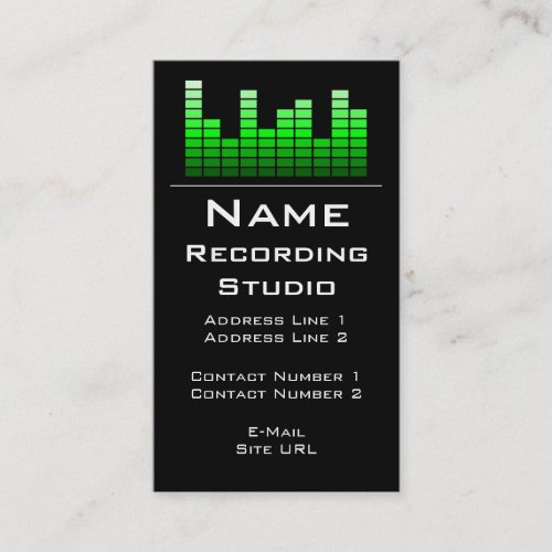 Recording Studio Business Card