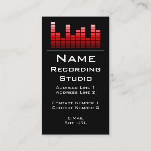 Recording Studio Business Card