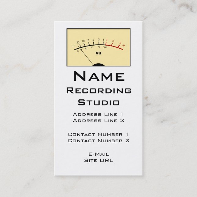 Recording Studio Business Card (Front)