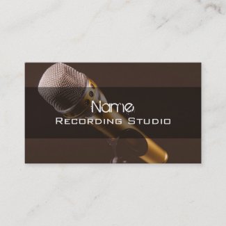 Recording Studio Business Card