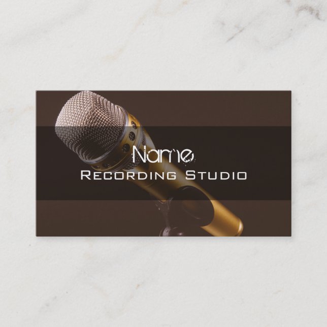 Recording Studio Business Card (Front)