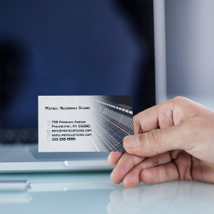 Recording Studio Sound Engineer Business Card