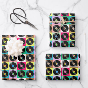 Records everywhere wrapping paper sheets