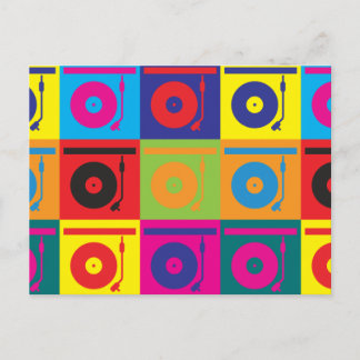 Records Pop Art Postcard
