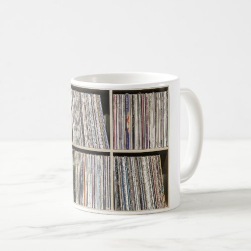 Records Vinyl Albums Record Collection Shelf Coffee Mug