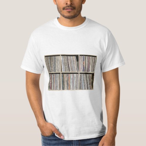 Records Vinyl Albums Record Collection Shelf T_Shirt