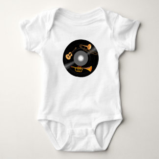Records with trumpet, guitar and Trombone Baby Bodysuit
