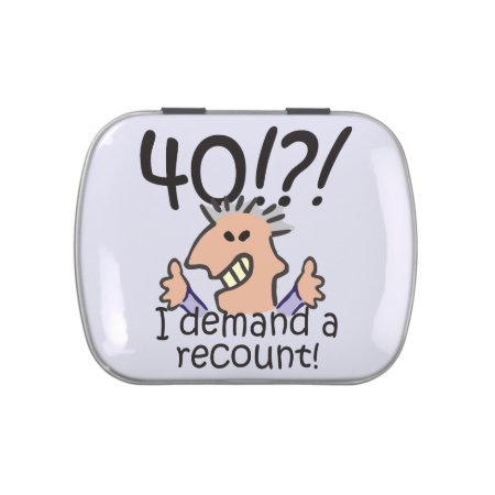 Recount 40th Birthday Candy Tin