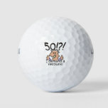 Recount 50th Birthday Golf Balls at Zazzle