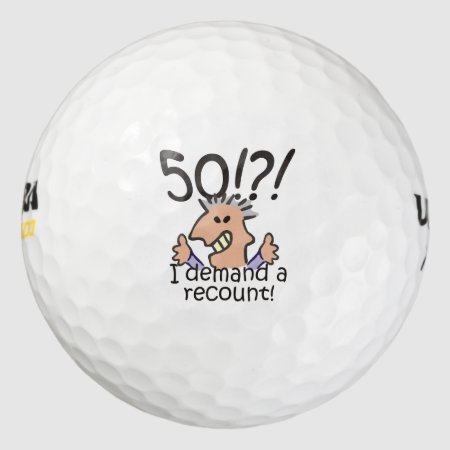 Recount 50th Birthday Golf Balls