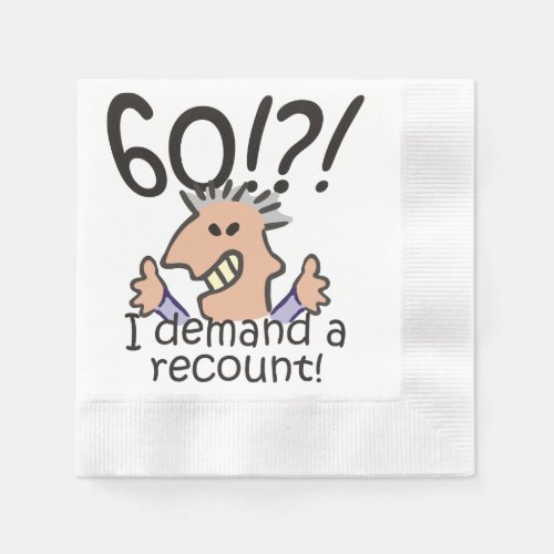 Recount 60th Birthday Napkins