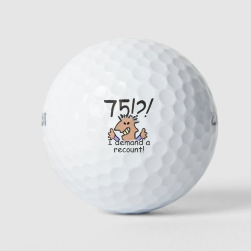 Recount 75th Birthday Golf Balls