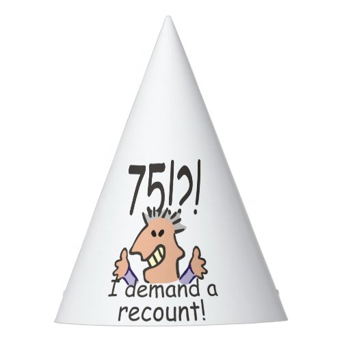 Recount 75th Birthday Party Hat