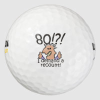 Recount 80th Birthday Golf Balls