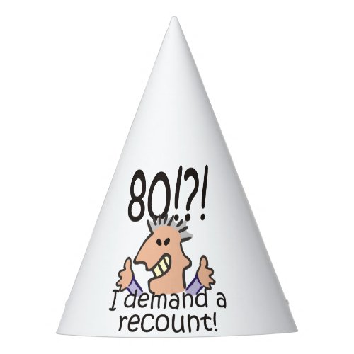 Recount 80th Birthday Party Hat