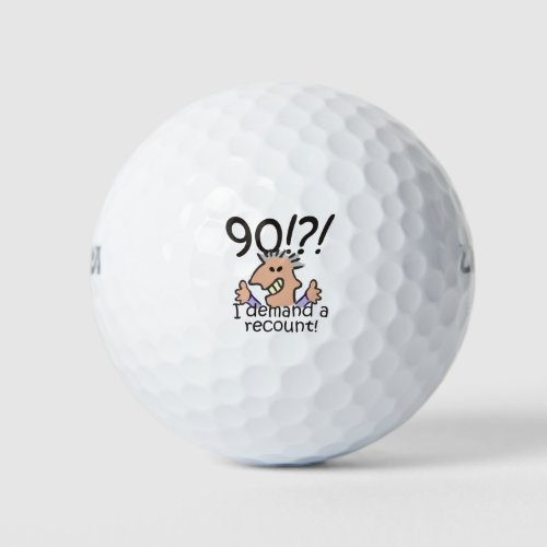 Recount 90th Birthday Golf Balls