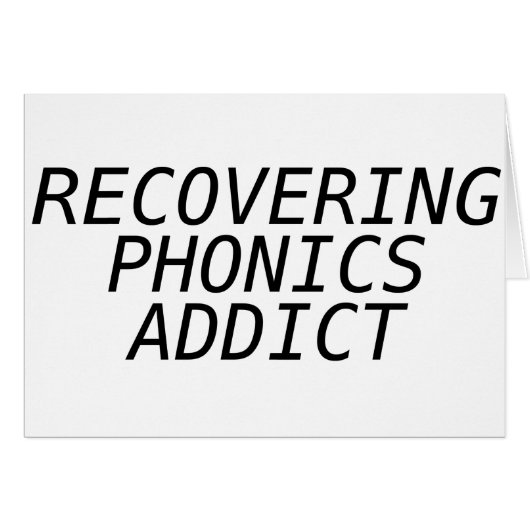 Recovering Phonic Addict Cards (Front Horizontal)
