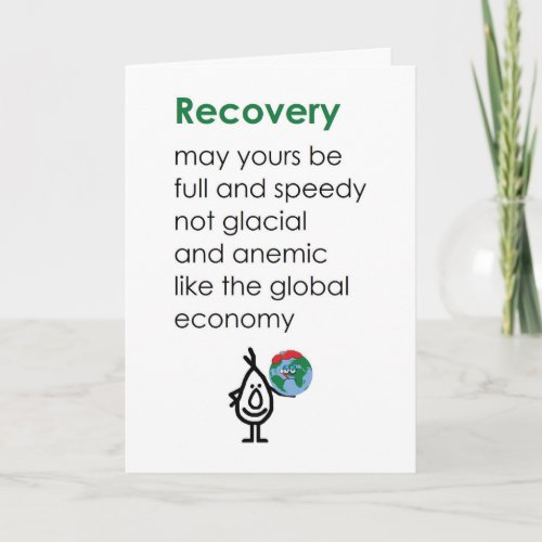 Recovery _ A Funny Get WellRecovery Poem Card