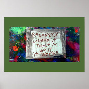 recovery believe trust do poster