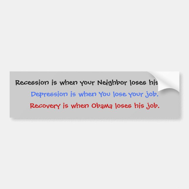 Recovery Bumper Sticker (Front)