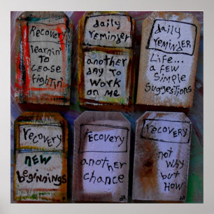 recovery collage poster