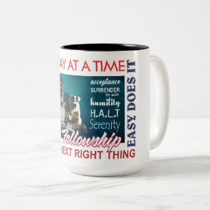recovery fellowship slogan mug 24