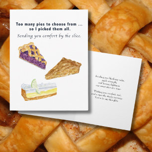Recovery From Surgery Pie Slices Card