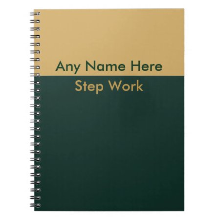 Recovery Journal Notebook Na Aa  Personalized Name
