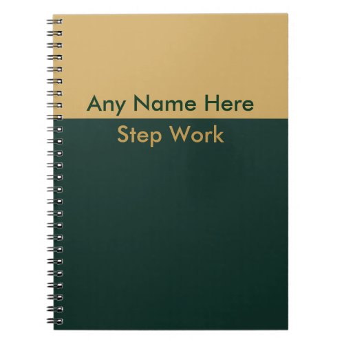 Recovery Journal Notebook NA AA  Personalized Name